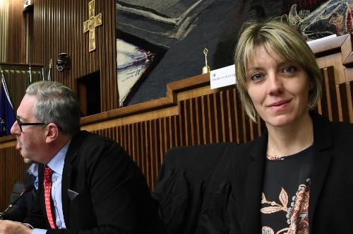 L'assessore regionale Barbara Zilli durante la seduta di Commissione 